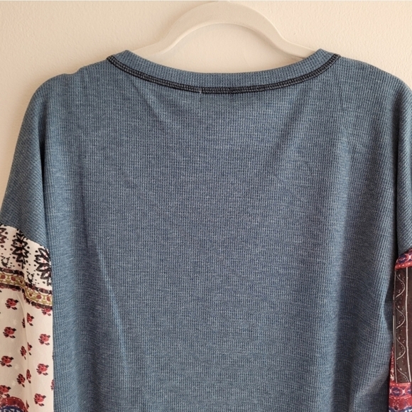 NWT Baea blue boho blouse size 2X - Picture 6 of 7
